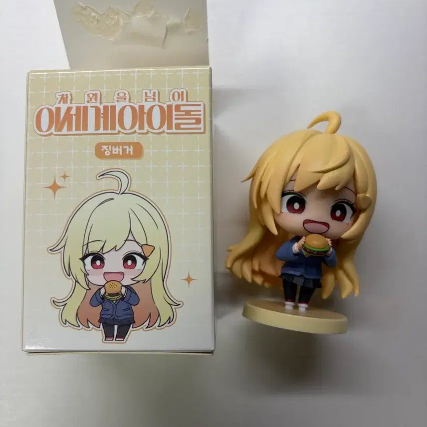 [BUNJANG] 2nd Generation Idols Jingburger Figure / 이세계아이돌 차세돌 징버거 피규어