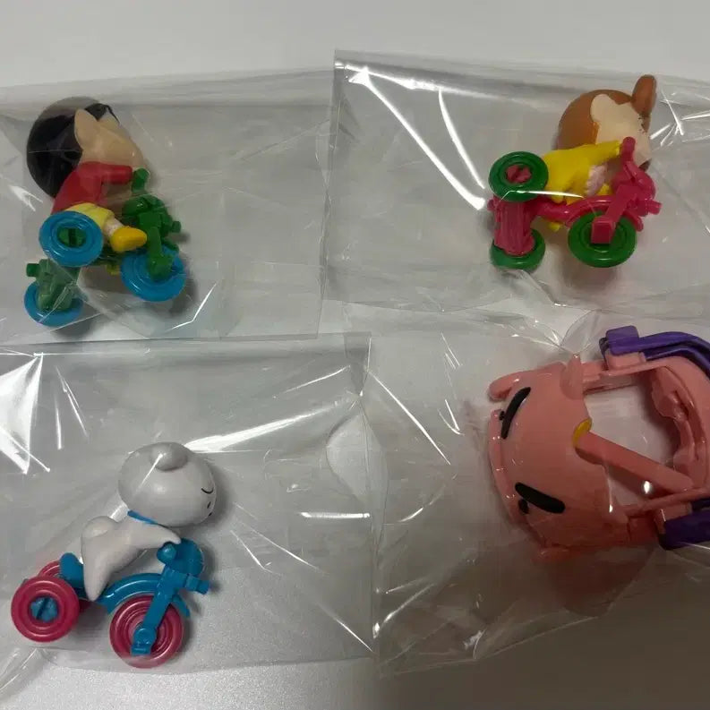 [BUNJANG] Bandai Crayon Shin-chan Overcustom Vehicle Bicycle Gacha Set of 4 / 반다이 짱구 오버커스텀 비히클 자전거 가챠 4종 세트