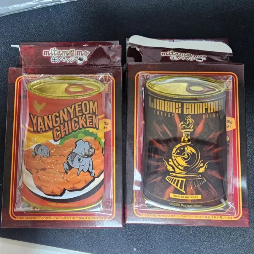 [BUNJANG] Limbus Company Canned Badge Bundle Set (Seasoning Chicken Bong-i, Limbus Logo) / 림버스 컴퍼니 통조림 캔뱃지 양념치킨 봉이,림버스 로고 일괄