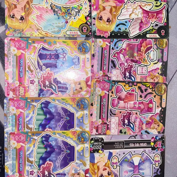 [BUNJANG] Aikatsu! Cards - Luna, Miu, Ichigo, Sora (Set) / 아이엠스타 카드 루나 미르 이치고 하늘 한판 가격선제시