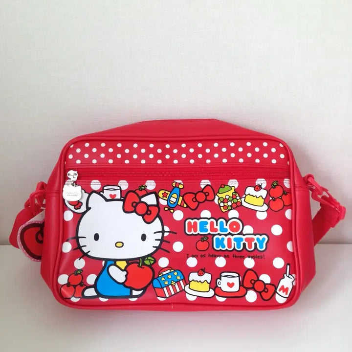 [BUNJANG] Vintage Hello Kitty Square Crossbody Bag / 고전 헬로키티 크로스백