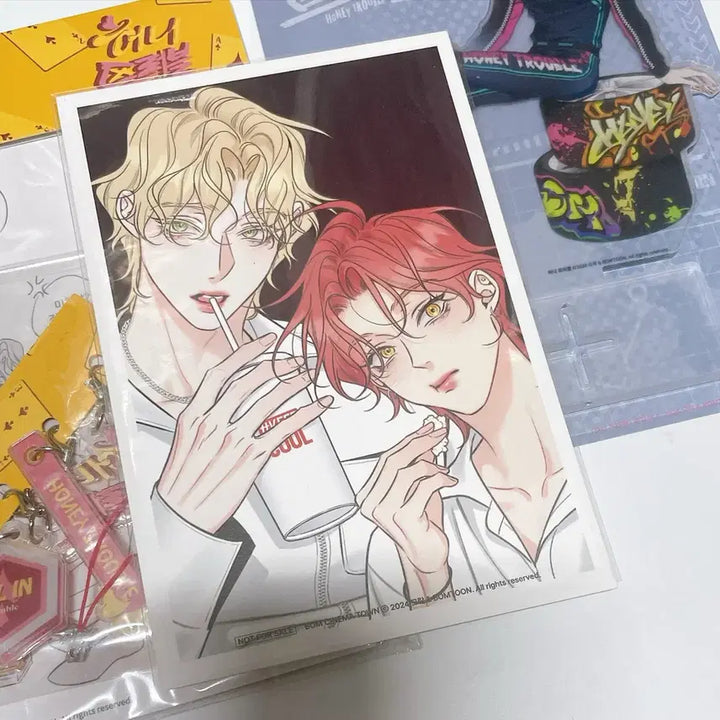 [BUNJANG] Honey Trouble Acrylic Standee, Postcard, Episode Package / 허니트러블 굿즈 엽서 어핑 오봄플 허트