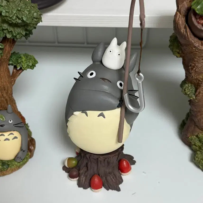 [BUNJANG] Studio Ghibli Classic Totoro Fishing Calendar Figure / 지브리 고전) 낚시 토토로 달력 피규어