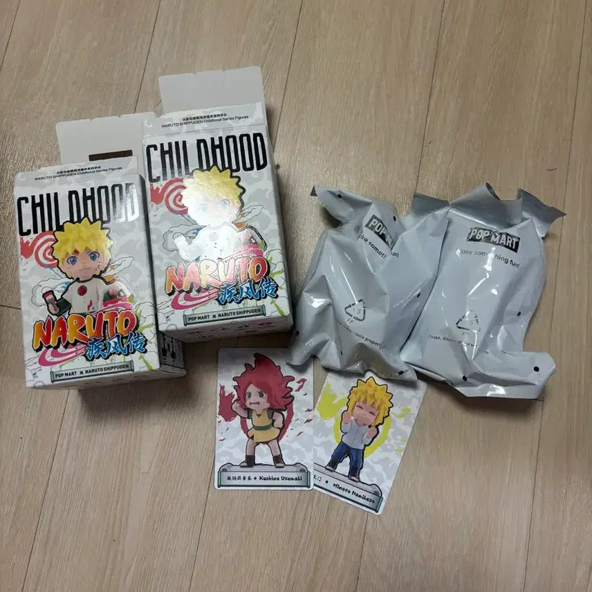 [BUNJANG] Pop Mart Naruto Namikaze Minato &amp; Uzumaki Kushina Childhood Bundle Set / 나루토 유년기 팝마트 미나토 쿠시나 일괄