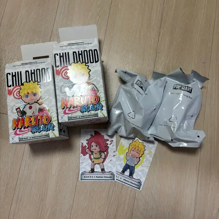[BUNJANG] Pop Mart Naruto Namikaze Minato &amp; Uzumaki Kushina Childhood Bundle Set / 나루토 유년기 팝마트 미나토 쿠시나 일괄
