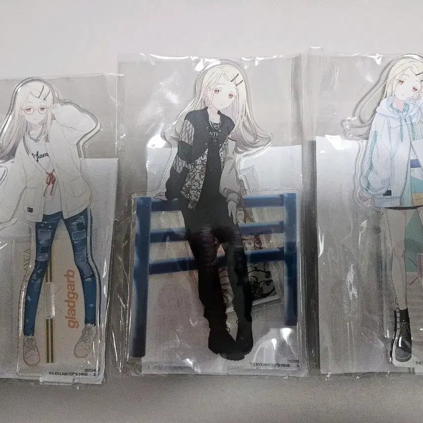 [BUNJANG] Gakumasu Shinonose Hiro 3-Set Acrylic Stand / 시노사와 히로 아크릴스탠드 3종세트 학원아이돌마스터 가쿠마스 gladgarb