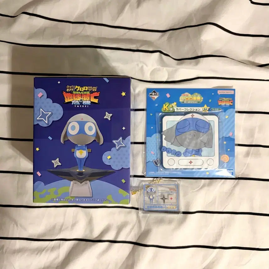 [BUNJANG] Keroro Kuji Ichiban Kuji F Prize Dororo Figure, J Prize Acrylic, K Prize Rubber Coaster 3 Type Bundle Set / 케로로 쿠지 제일복권 f상 도로로 피규어 하위상 일괄