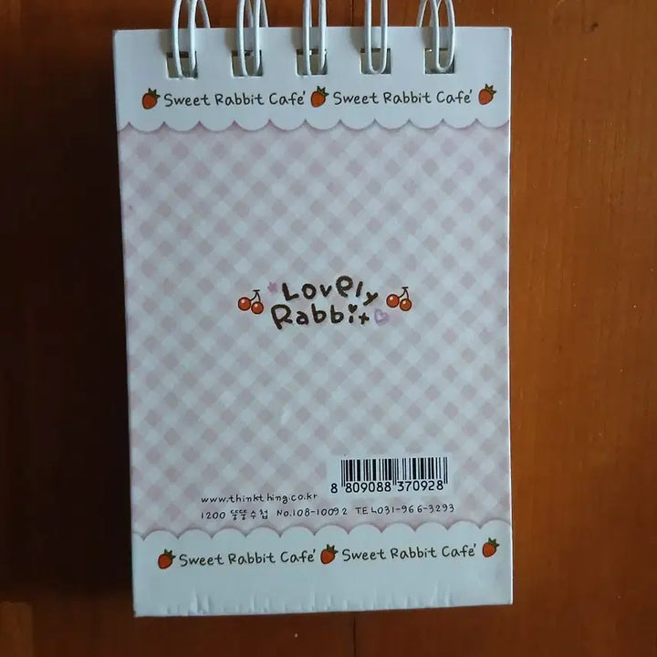 [BUNJANG] Vintage Lovely Rabbit Pink Notebook / (특별할인)고전 빈티지 러블리 토끼 핑크 수첩