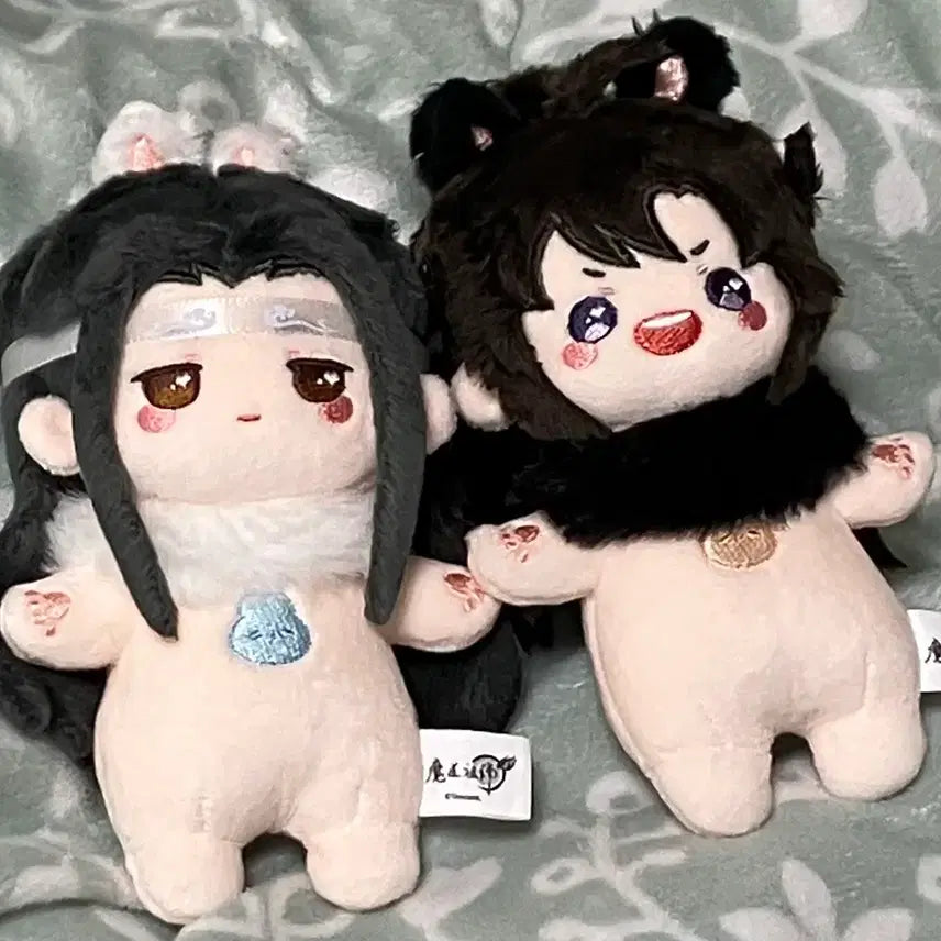 [BUNJANG] The Master of Diabolism (Mo Dao Zu Shi) Kaze Shop WangXian 10cm Plush Dolls - Lan Wangji &amp; Wei Wuxian / 마도조사 카제샵 망무 망기무선 인형 10cm 남망기 위무선