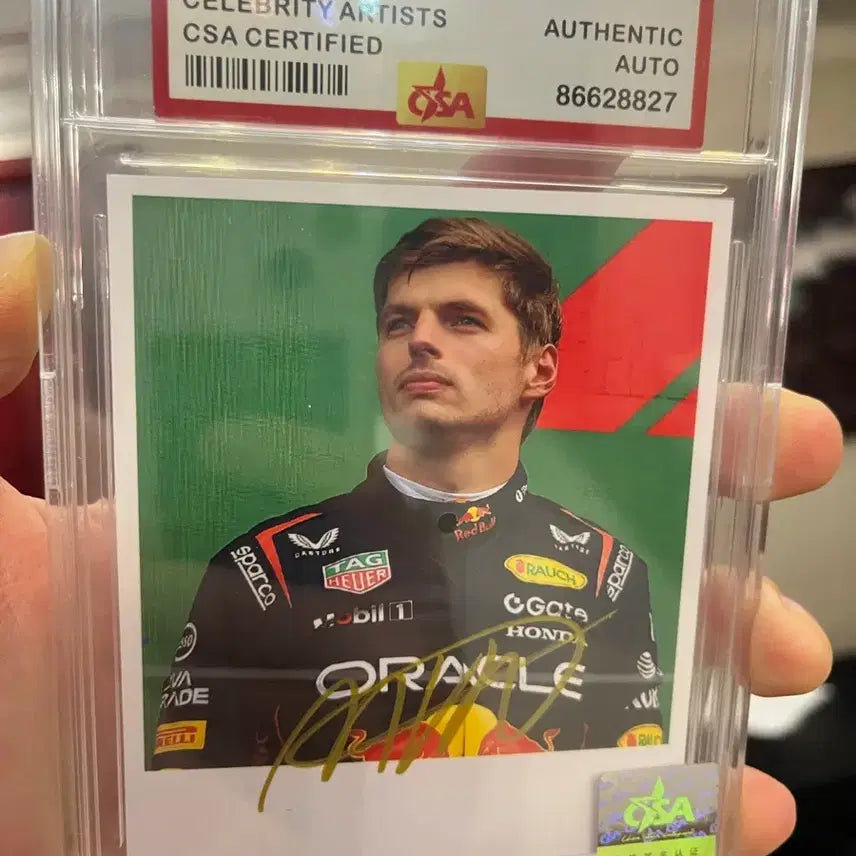 [BUNJANG] Max Verstappen Signed Photocard with CSA Certified Case / F1 막스 베르스타펜 친필싸인 포토카드  | CSA 인증 케이스 포함 | 소장용 최상급