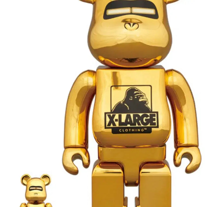[BUNJANG] Bearbrick X-Large Hajime Sorayama 100% &amp; 400% Gold (Sealed) / 베어브릭 X-LARGE 소라야마 100% &amp; 400% 골드 [미개봉 새상품]