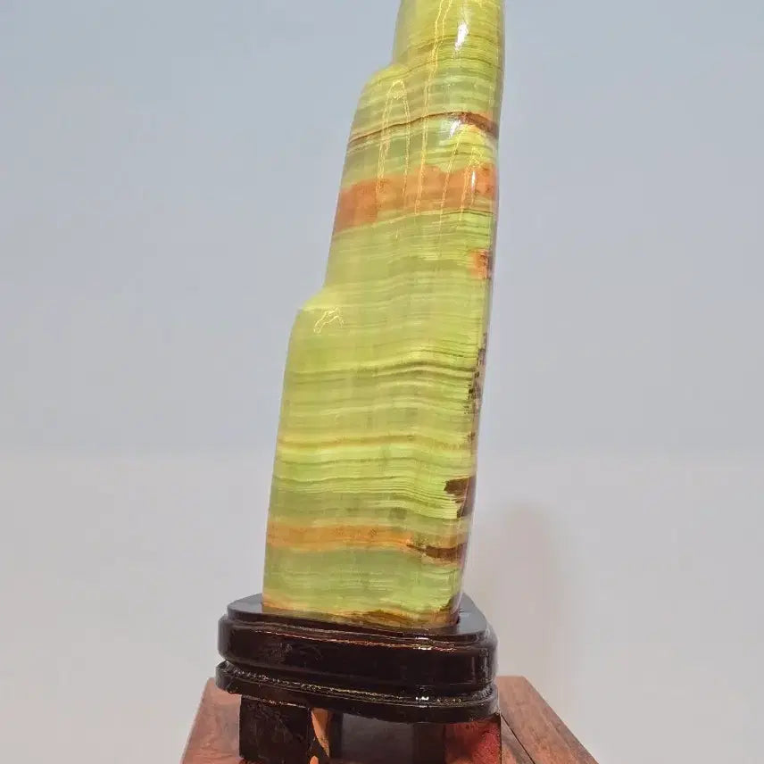 [BUNJANG] Natural Jade Stone Mineral Display / 26072802 좋은 기운을 내뿜는 옥 가공석 광물 수석 팝니다