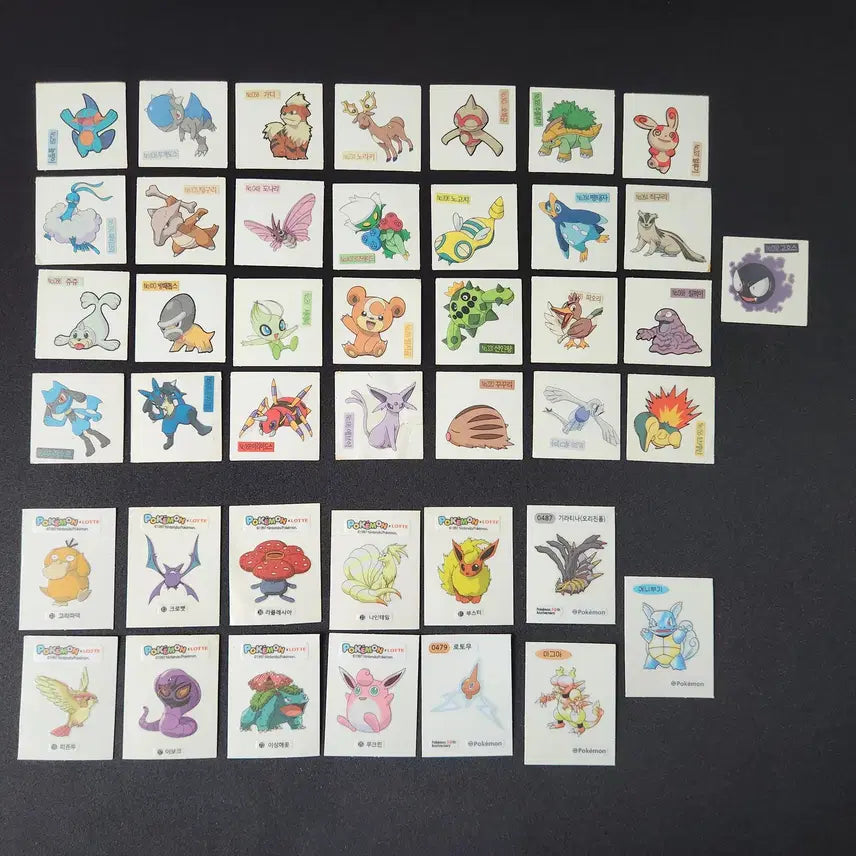 [BUNJANG] Pokemon Stickers Bundle Set / 포켓몬 띠부씰 일괄판매