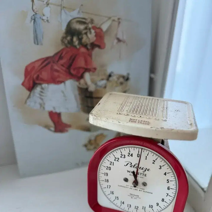 [BUNJANG] Vintage Red Scale / 빈티지 저울