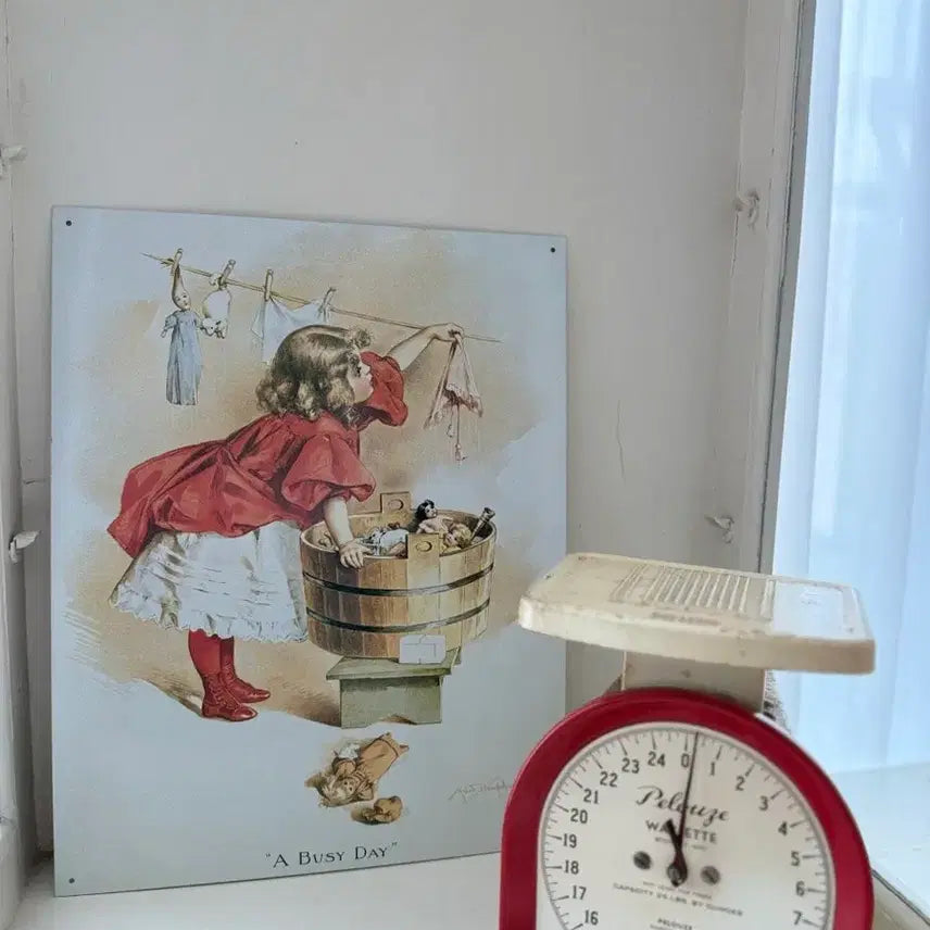 [BUNJANG] Vintage Red Scale / 빈티지 저울