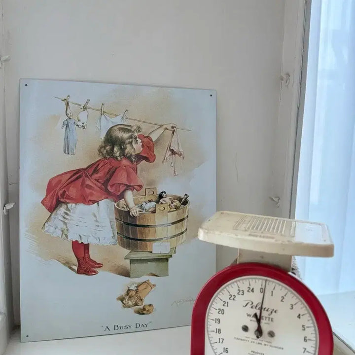 [BUNJANG] Vintage Red Scale / 빈티지 저울