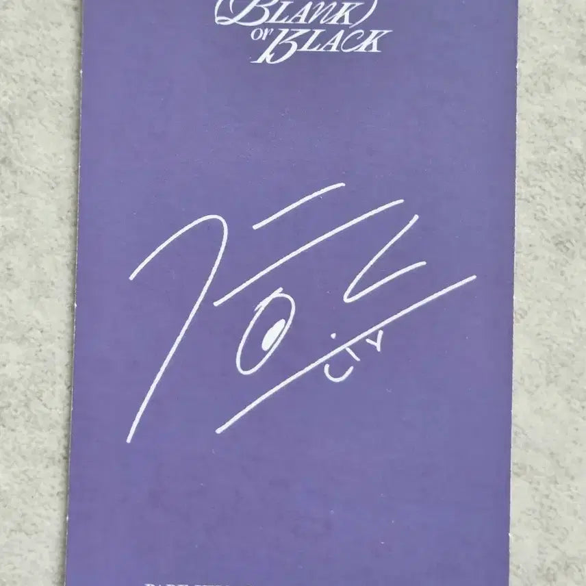 [BUNJANG] Park Jihoon Blank &amp; Black Photocard / 박지훈 blank&amp;black 포카2