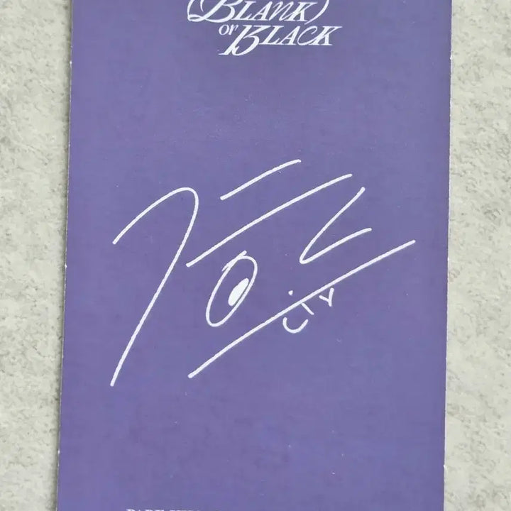 [BUNJANG] Park Jihoon Blank &amp; Black Photocard / 박지훈 blank&amp;black 포카2