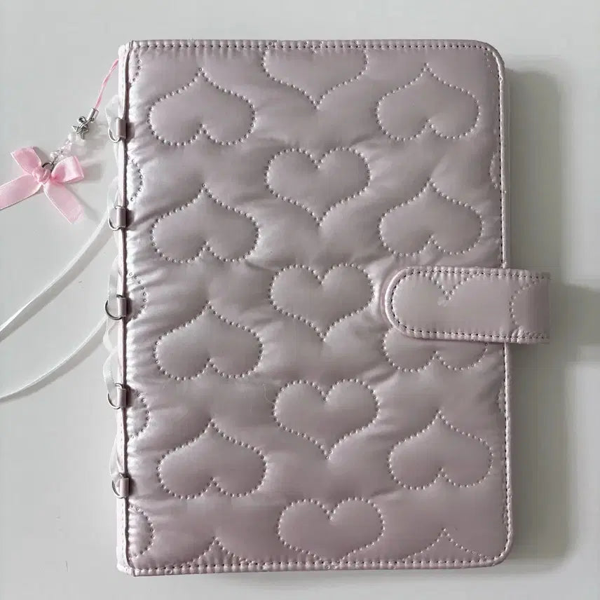 [BUNJANG] YourUniq Balletcore Binder Pink with Double-Sided Inserts / 유어유닝 발레코어 바인더 핑크 양면속지 포함 바인더 대지