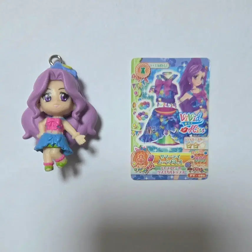 [BUNJANG] Aikatsu! Luna Mizuki "Summer Day Moon" Mascot Gacha Keychain / 고전 아이엠스타 아이카츠 루나 미즈키 써머 데이문 마스코트 가챠 키링