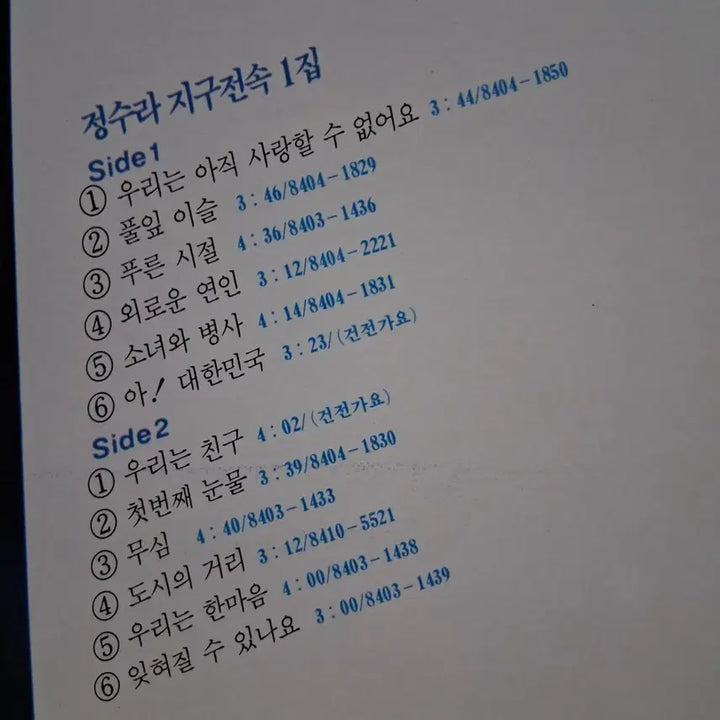 [BUNJANG] Jeong Soo-ra 1st Album &