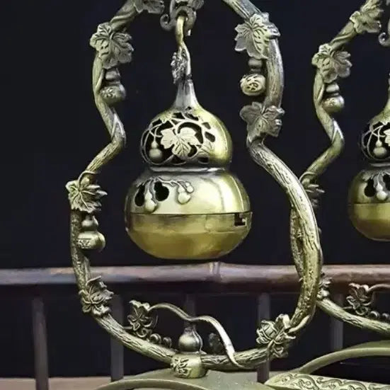 [BUNJANG] Vintage Brass Incense Burner and Candlestick Set (Set of 4) / 미니향로 4개(높이15~17)