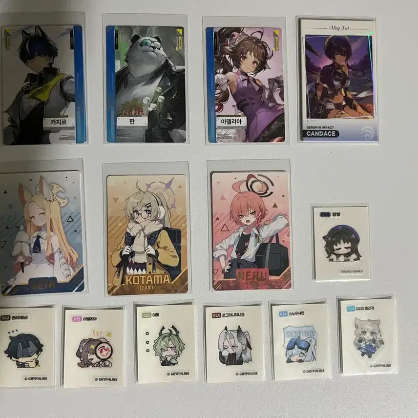 [BUNJANG] Endfield Blue Archive Photocard Bundle Set / 명조 엔드필드 블루아카이브 블아 포토카드 포카 띠부씰 일괄