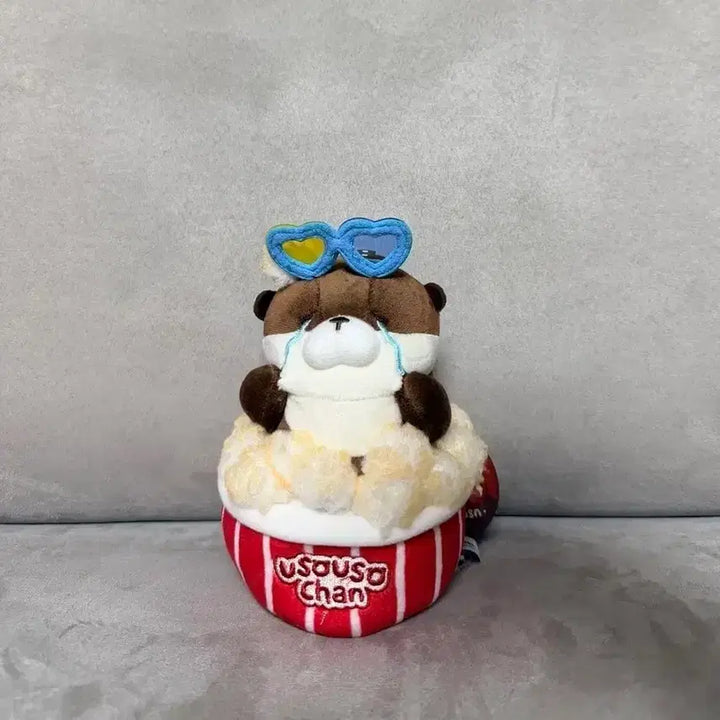 [BUNJANG] Official Movie Popcorn WOO SOO SOO Jjang Dark Brown 12cm Keyring Doll / 정품 무비팝콘 우소우소짱 다크브라운 12cm 키링 인형