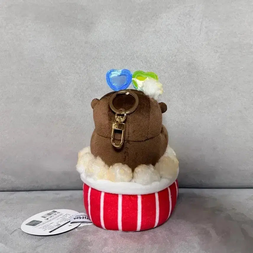 [BUNJANG] Official Movie Popcorn WOO SOO SOO Jjang Dark Brown 12cm Keyring Doll / 정품 무비팝콘 우소우소짱 다크브라운 12cm 키링 인형