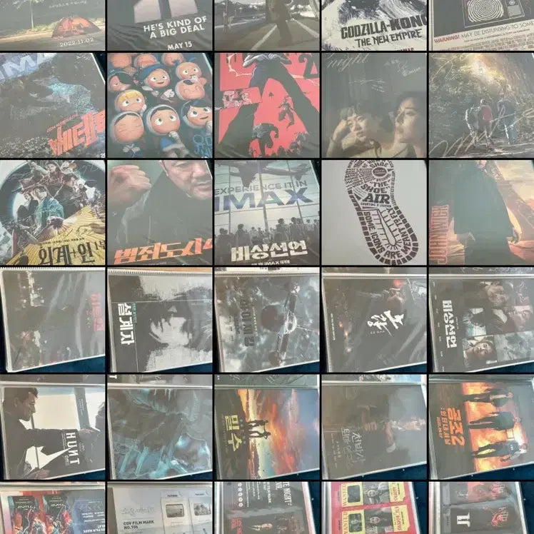 [BUNJANG] Movie A3 Poster, Art Card, Film Mark Set with Binder / 영화 A3 포스터20매+아트카드10+필름마크10 바인더 일괄 양도 판매 굿즈 특전 시그니처