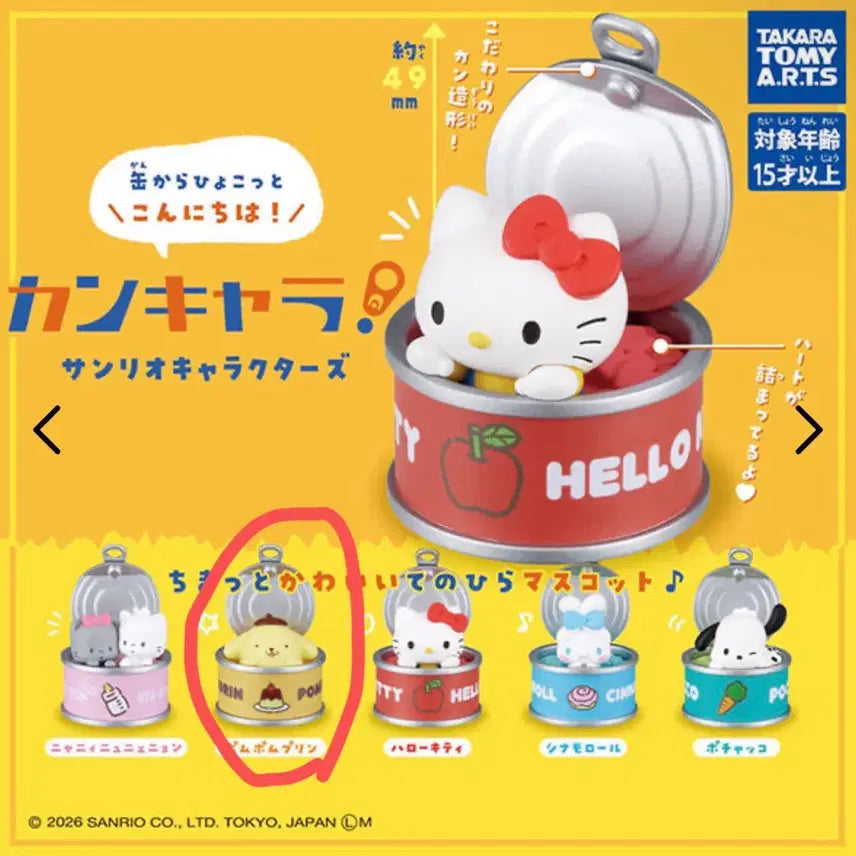 [BUNJANG] Sanrio Pompompurin Can Figure / 산리오 폼폼푸린 캔 피규어