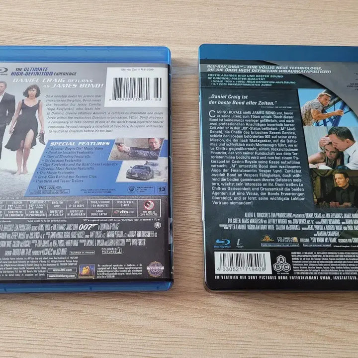 [BUNJANG] James Bond: Casino Royale &amp; Quantum of Solace Steelbook &amp; Blu-ray Set / 007 카 지 노 로얄 [스틸북] &amp; 퀀텀 오브 솔러스 블루레이
