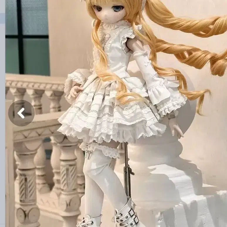 [BUNJANG] MSD BJD Custom White Outfit / mdd msd 의상 구체관절인형