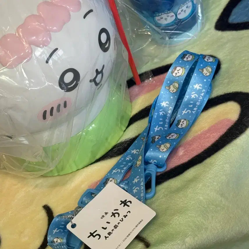 [BUNJANG] Chiikawa Mermaid Island Limited Popcorn Bucket + Siren Straw Tumbler + 2 Japanese Posters / 치이카와 인어섬 한정 팝콘통 + 세이렌 빨대 텀블러 + 일본 포스터 2종류