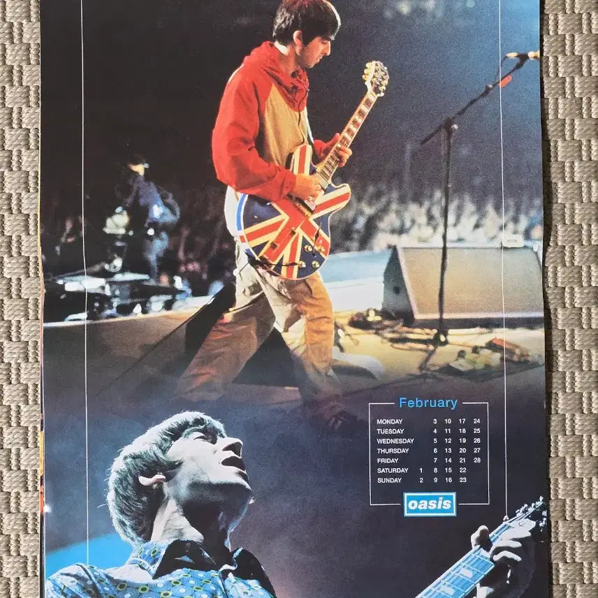 [BUNJANG] Oasis 1997 Calendar Poster / 포스터 oasis 오아시스 1997 캘린더