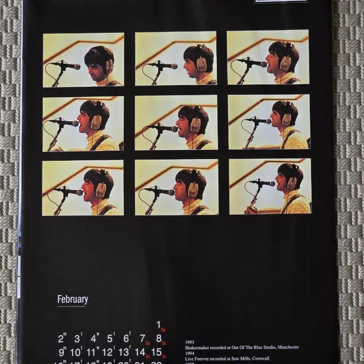 [BUNJANG] Oasis 1998 Calendar Poster / 포스터 oasis 오아시스 1998 캘린더