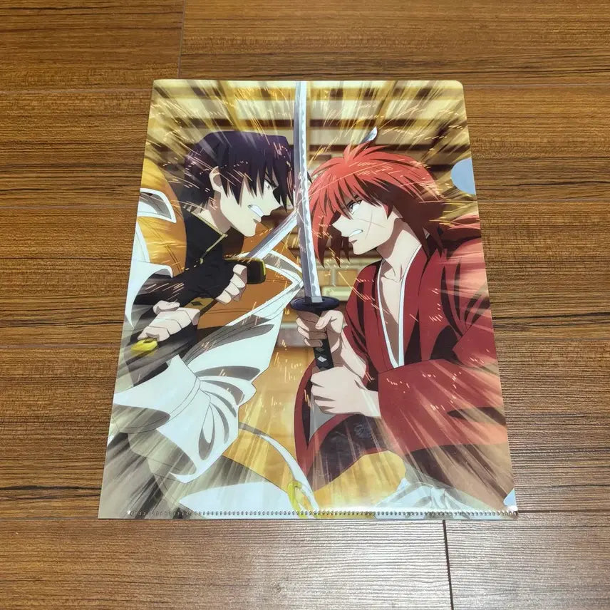 [BUNJANG] Rurouni Kenshin Aoshi Clear File Goods / 바람의 검심 켄신 아오시 클리어 파일 굿즈