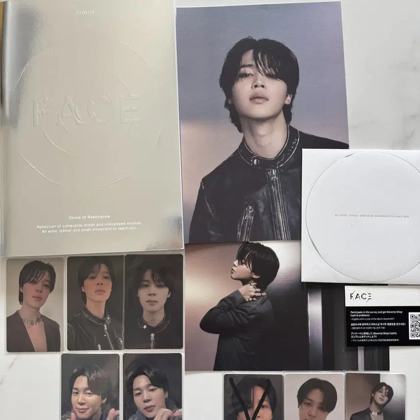 [BUNJANG] BTS Jimin FACE Album Photocard Bundle Set / [특전포카포함]BTS JIMIN FACE 지민 페이스 앨범, 위버스앨범, 특전포함