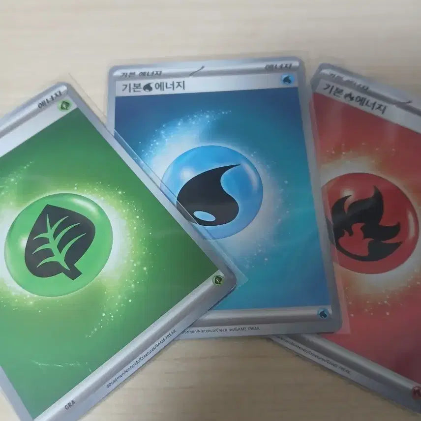 [BUNJANG] Pokemon Energy Holo 3 Types Bundle / 포켓몬카드 에너지 홀로 3종 일괄로 팔아요