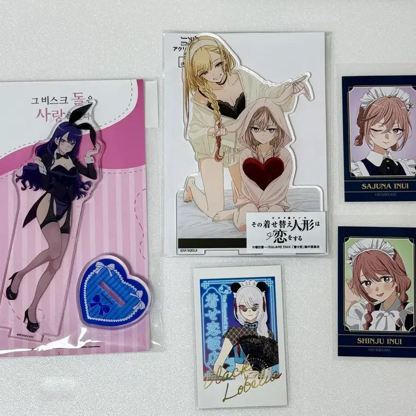 [BUNJANG] Marin Kitagawa Acrylic Stand &amp; Photocard Bundle / 키타가와마린 아리사+코스파 아크릴스탠드+ 포카 일괄 비스크돌