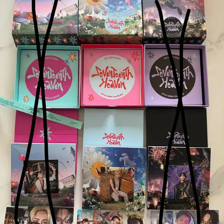 [BUNJANG] Seventeen Seventeen Heaven Album Full Set with Special POB Photocards / [특전6종포카포함]세븐틴 seventeen heaven 앨범, 풀셋, 포카포함, 특전포함, 띠지