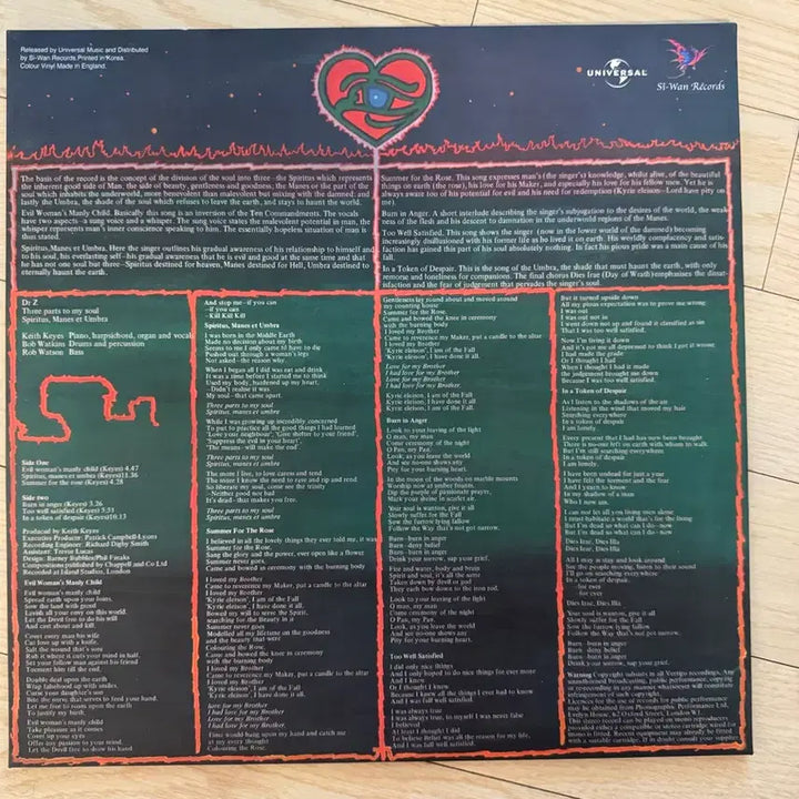 [BUNJANG] Dr. Z Three Part Two My Soul Color LP / Dr Z -three part two my soul 시완레코드 2005년 컬러 LP 판매