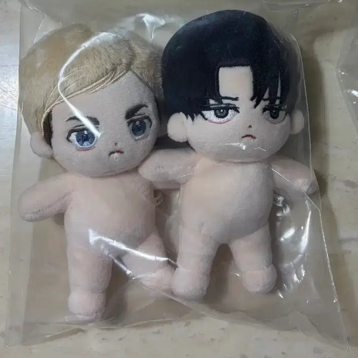 [BUNJANG] Attack on Titan Erwin Smith Levi Ackerman Plush Doll with Outfits / 옷포함)뽀단장 뽀병장 진격의 거인진격거 엘빈 리바이 누이솜인형솜깅 에루리