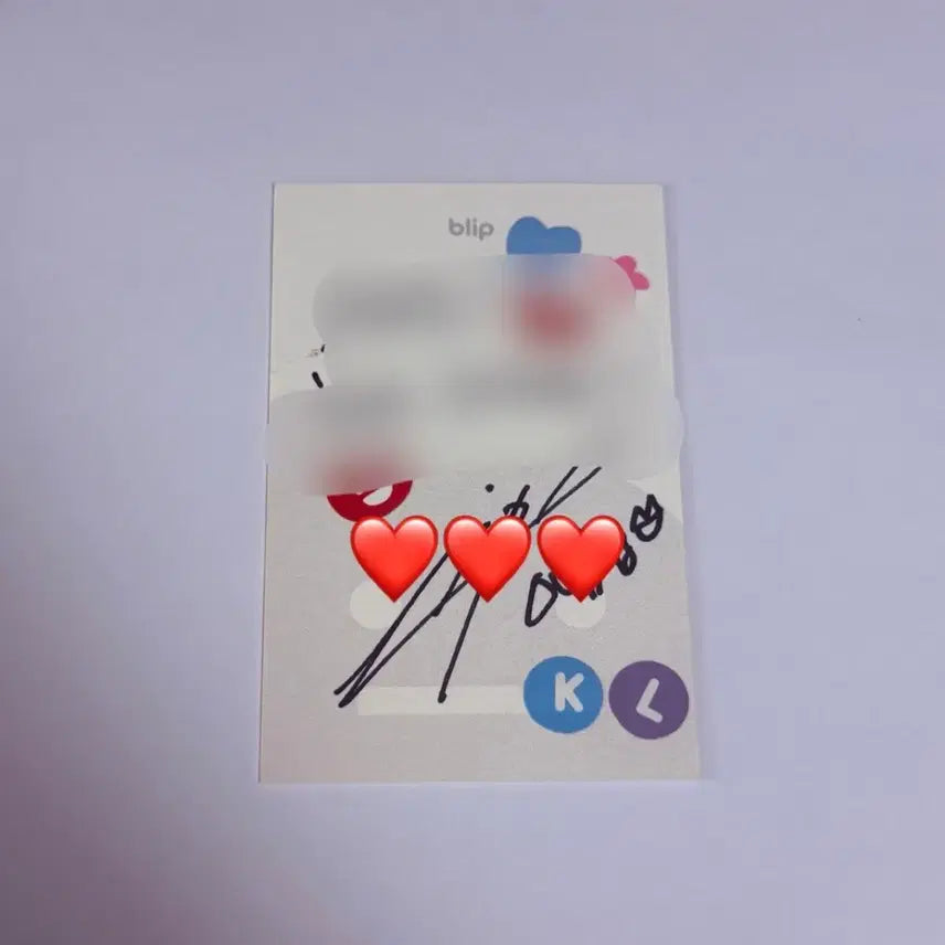[BUNJANG] LOONA Kim Lip Autographed Message Card / 이달의소녀 김립 싸인 메시지카드