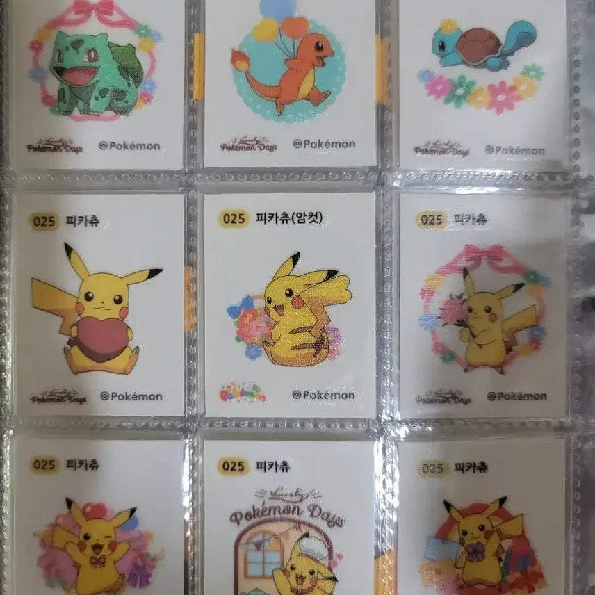 [BUNJANG] Pokemon Stickers Collection - 29 Varieties / 포켓몬 카드 띠부띠부씰 러블리 29종