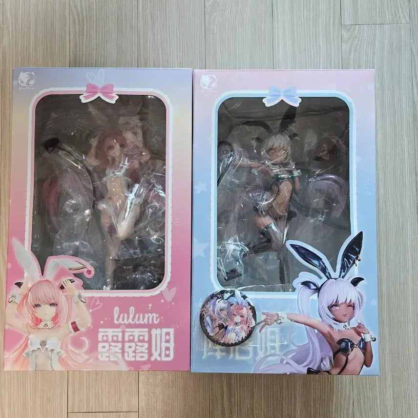 [BUNJANG] BearPanda Luloomu &amp; Chrome 1/6 Scale Figure Set w/ Special Edition Badge / [특전포함] 베어판다 BearPanda 1/6 루루무 &amp; 크롬 피규어 세트