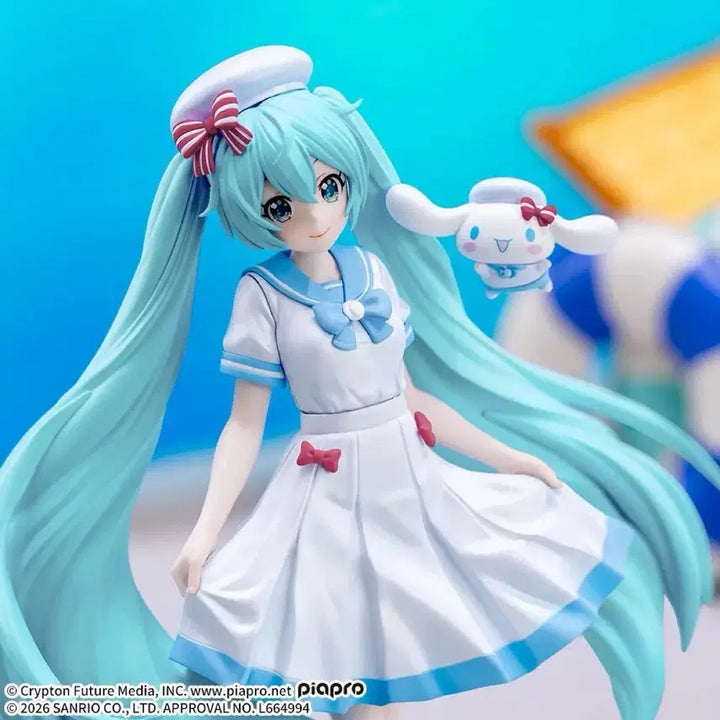 [BUNJANG] Hatsune Miku Cinnamoroll Summer Version Figure (Sealed) / 미개봉) 하츠네미쿠 시나모롤 여름버전 피규어