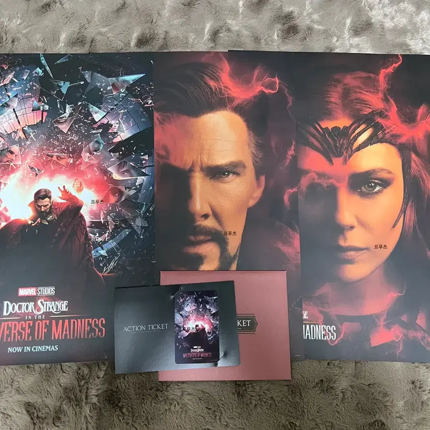 [BUNJANG] Doctor Strange in the Multiverse of Madness Ticket Poster / 닥터 스트레인지 대혼돈의 멀티버스 액션티켓 포스터 롯데시네마