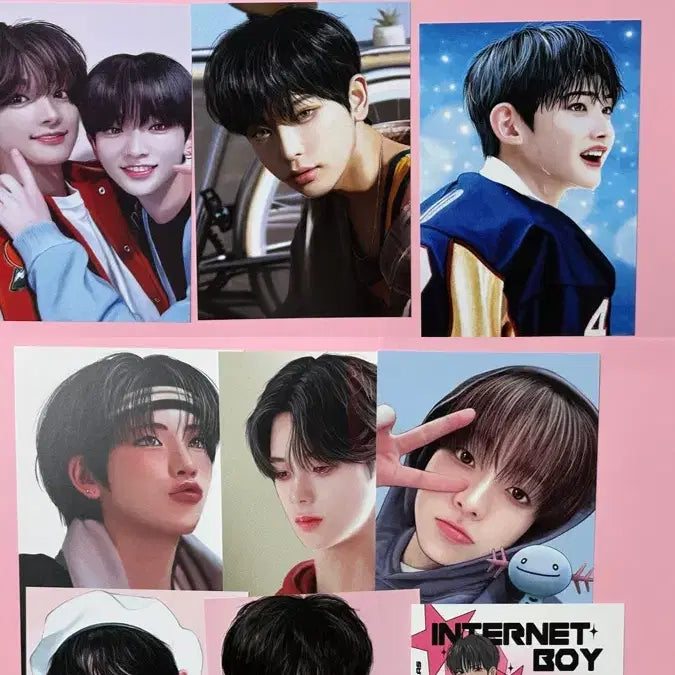 [BUNJANG] ENHYPEN eVy Lucky Draw Illustration Postcard Set / (뒷장있음) 앤팀 비공굿 일러스트 엽서 이브이님 이브이 포카 럭드 통판