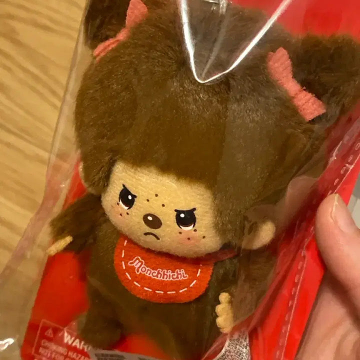 [BUNJANG] Authentic Monchhichi Angry Face Keychain - Rare Collectible / 레어)몬치치 정품 키링